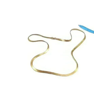 25 inch golden snake chain necklace lobster claw
